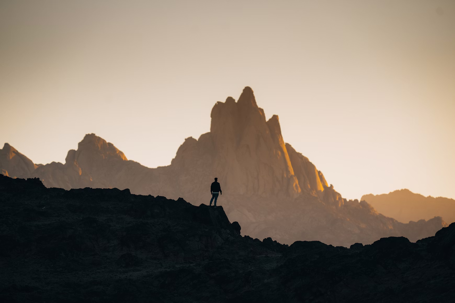 Person persevering through a challenging moment