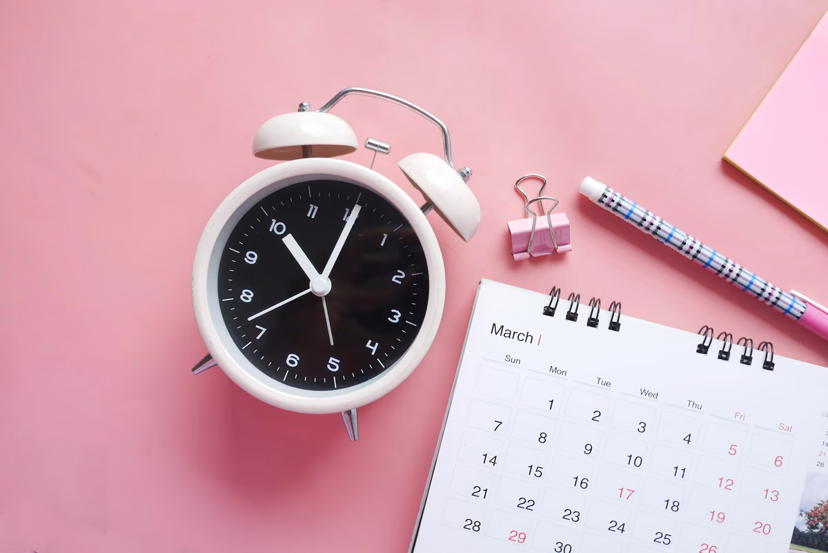 A desk calendar with a deadline date circled, signaling time-sensitive action